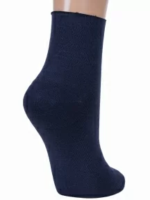 Женские носки без резинки ХОХ, G-1406, ТЕМНО-СИНИЕ