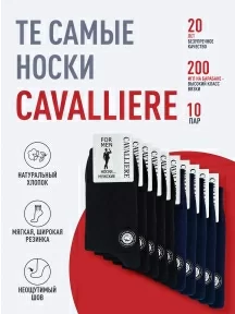 Комплект из 10 пар мужских носков CAVALLIERE (RuSocks), С-330/1-10, микс 2