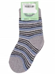 Детские теплые махровые носки Hobby Line, Ндам7630, СЕРЫЕ