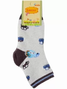 Детские махровые носки LORENZline, Л6, БЕЖЕВЫЕ С КОРИЧНЕВЫМ