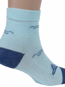 Детские носки Брестские (БЧК), 14С3081, рис. 670, СВЕТЛО-ЛАЗУРНЫЕ