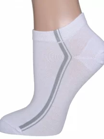 Женские короткие носки LORENZline, С8, БЕЛЫЕ