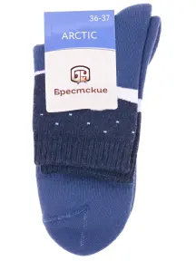 Женские махровые носки Брестские (БЧК) рис. 516, ТЕМНО-ДЖИНСОВЫЕ (15С1408)