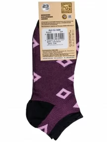 Женские короткие носки ХОХ БОРДОВЫЕ (G-1429)