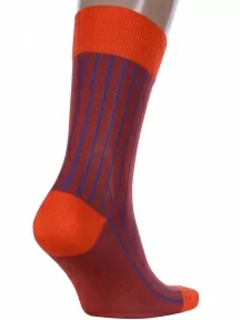 Мужские носки из мерсеризованного хлопка Sergio Di Calze, 18SC2, ОРАНЖЕВЫЕ