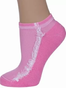 Женские носки с махровым следом LORENZline, С8М, РОЗОВЫЕ
