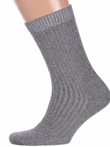 Мужские теплые носки Hobby Line, Нма6258, СЕРЫЕ