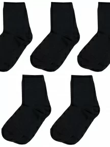 Комплект из 5 пар детских носков ХОХ, 5-D-1425, ЧЕРНЫЕ