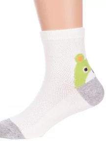 Детские носки Hobby Line, Ндх3567, КРЕМОВО-ЗЕЛЕНЫЕ