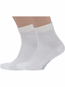 Комплект из 2 пар мужских носков Grinston socks из микромодала и льна, 2-15D32, НАТУРАЛЬНЫЕ