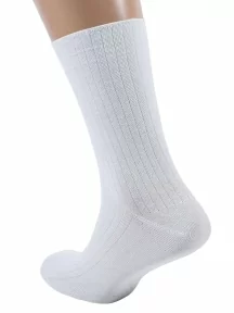 Комплект из 5 пар мужских носков без резинки ХОХ, 5-X-201, БЕЛЫЕ