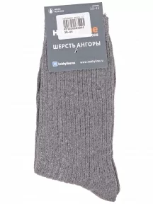 Мужские теплые носки Hobby Line, Нма6258, СЕРЫЕ