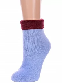Женские теплые махровые носки Hobby Line, нжт018-8, ДЖИНСОВЫЕ