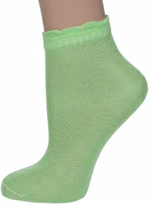 Детские носки из 100% хлопка LORENZline, Л56Д, САЛАТОВЫЕ