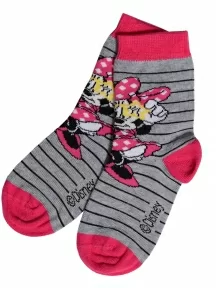 Детские носки RuSocks (Орудьевский трикотаж), DIN-77, рис. d03, СЕРО-РОЗОВЫЕ