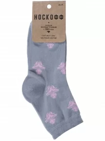 Женские носки "Носкофф" (АЛСУ), ФС96, рис. 4116, СВЕТЛО-СЕРЫЕ