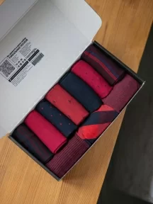 Набор из 10 пар мужских носков MSCLUB №М34, ВИ10-НМ34, микс БОРДОВЫЙ