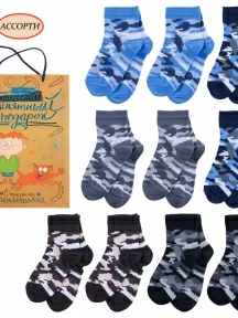 Набор для мальчиков из 10 пар носков LORENZline, Л90-10, микс