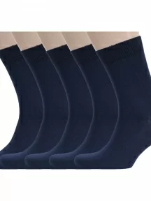 Комплект из 5 пар мужских носков RuSocks (Орудьевский трикотаж), 5-М-1134, ТЕМНО-СИНИЕ