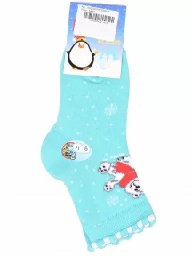 Детские махровые носки LORENZline, Л62, БИРЮЗОВЫЕ