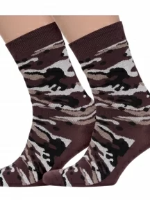 Комплект из 2 пар носков ХОХ FANTASY, 2-XF, XF-44 КОРИЧНЕВЫЕ
