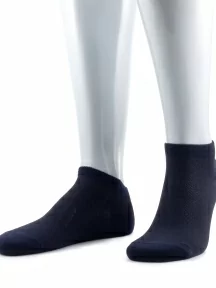 Мужские короткие носки из микромодала Grinston socks (PINGONS), 15D10, СИНИЕ