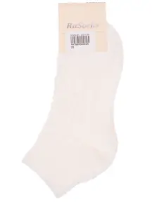 Женские полушерстяные носки RuSocks (Орудьевский трикотаж) БЕЛЫЕ (Ж-23801)