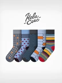 Набор из 5 пар мужских носков "Нева-Сокс", НС-5-НМ01, "Маяк"