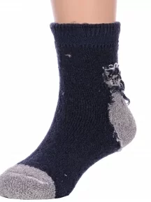 Детские теплые махровые носки Hobby Line, Ндад7617-1, ТЕМНО-СИНИЕ