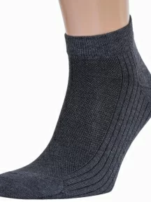 Мужские носки с сеточкой RuSocks (Орудьевский трикотаж), М3-23717, ТЕМНО-СЕРЫЕ