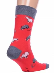 Носки унисекс Брестские (БЧК), 21С4200, рис. 162, ВИШНЕВЫЕ