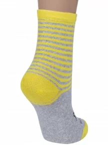 Комплект из 3 пар детских носков Альтаир, 3-С183, ЖЕЛТЫЕ