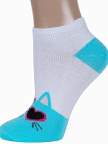 Детские носки VASILINA, 1С2344, БЕЛО-ГОЛУБЫЕ