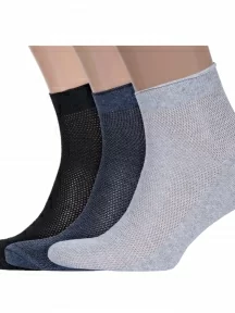 Комплект из 3 пар мужских носков Альтаир, 3-А43, микс 1