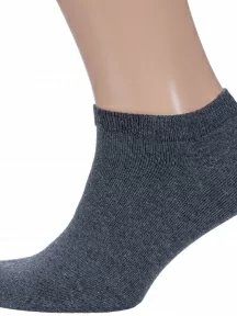 Мужские ультракороткие носки "Красная ветка", С-129, ТЕМНО-СЕРЫЕ