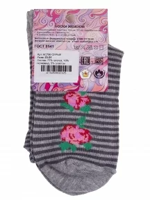 Женские носки "Борисоглебский трикотаж", 6С756, СЕРЫЕ