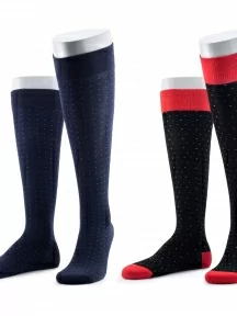 Комплект из 2 пар мужских гольфов Sergio Di Calze (PINGONS) из мерсеризованного хлопка, 2-19SC, микс 5