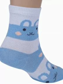 Детские носки RuSocks (Орудьевский трикотаж), Д3-13792М, рис. 03, БЕЛО-ГОЛУБЫЕ