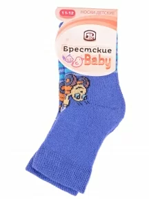 Детские махровые носки Брестские (БЧК), 14С3060, рис. 435, ВАСИЛЬКОВЫЕ