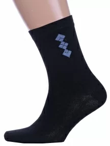 Мужские носки Альтаир, С45, ЧЕРНЫЕ с джинсовым