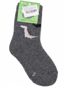 Детские теплые махровые носки Hobby Line, 7629-6, ТЕМНО-СЕРЫЕ