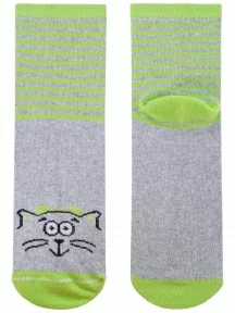 Детские носки Альтаир, С183, САЛАТОВЫЕ с серым