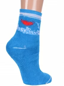 Женские махровые носки Альтаир, С102, ГОЛУБОЙ