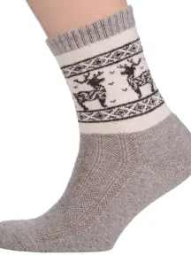 Носки из 100% монгольской шерсти (Монголка) СЕРЫЕ, рис. 1 (01107)