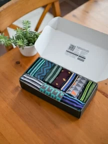 Набор из 10 пар мужских носков MSCLUB №М41, ВИ10-НМ41, микс "Полосатый"