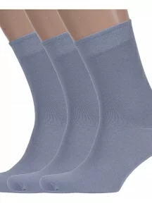 Комплект из 3 пар мужских носков ХОХ, 3-XM-24, СЕРЫЕ