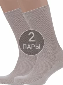 Комплект из 2 пар мужских медицинских носков Dr. Feet (PINGONS), 2-15DF1, БЕЖЕВЫЕ