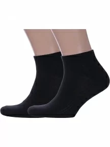 Комплект из 2 пар спортивных носков GRAND LINE, 2-С-35, ЧЕРНЫЕ