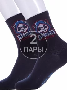 Комплект из 2 пар детских спортивных носков Conte kids рис. 929, ТЕМНО-СИНИЕ (2-20С-167СП)