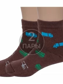 Комплект из 2 пар детских носков Альтаир, 2-А56, ШОКОЛАД